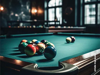 Rooftop infinity pool in a lush hilltop setting